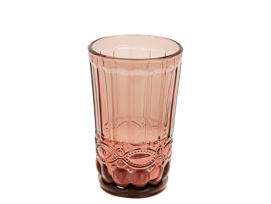 VASO VIDRIO ROSA (320 ML)