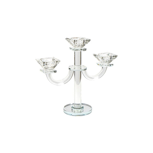 CANDELABRO VIDRIO 3 BRAZOS