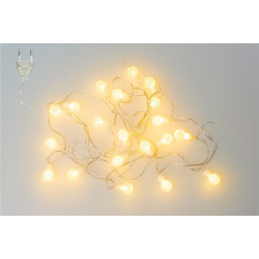 TIRA 20 LEDS 5 MTS.-LUZ CALIDA ENCHUFE CE