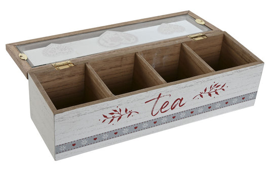 CAJA INFUSIONES MDF 29X9X8 BLANCO