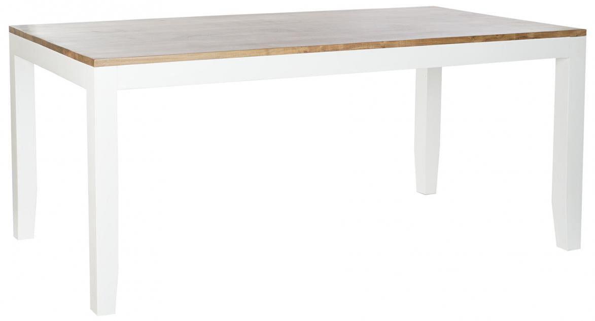 MESA DE COMEDOR MANGO MADERA Y BLANCO