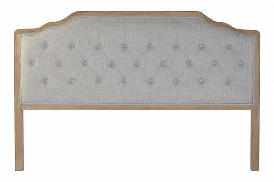 CABECERO CAMA LINO RUBBERWOOD GRIS 160