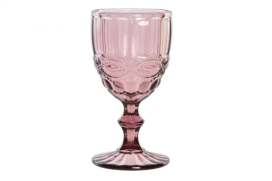 COPA CRISTAL 8X8X15,5 240ML, GRABADO ROSA