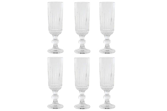 COPA SET 6 CRISTAL 6X6X18,5 160ML RAYADO